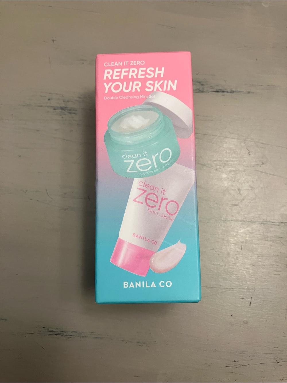 Clean It Zero Double Cleansing Mini Set - Pink & Teal